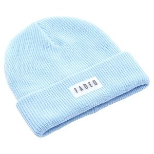 Light Blue Badge Beanie